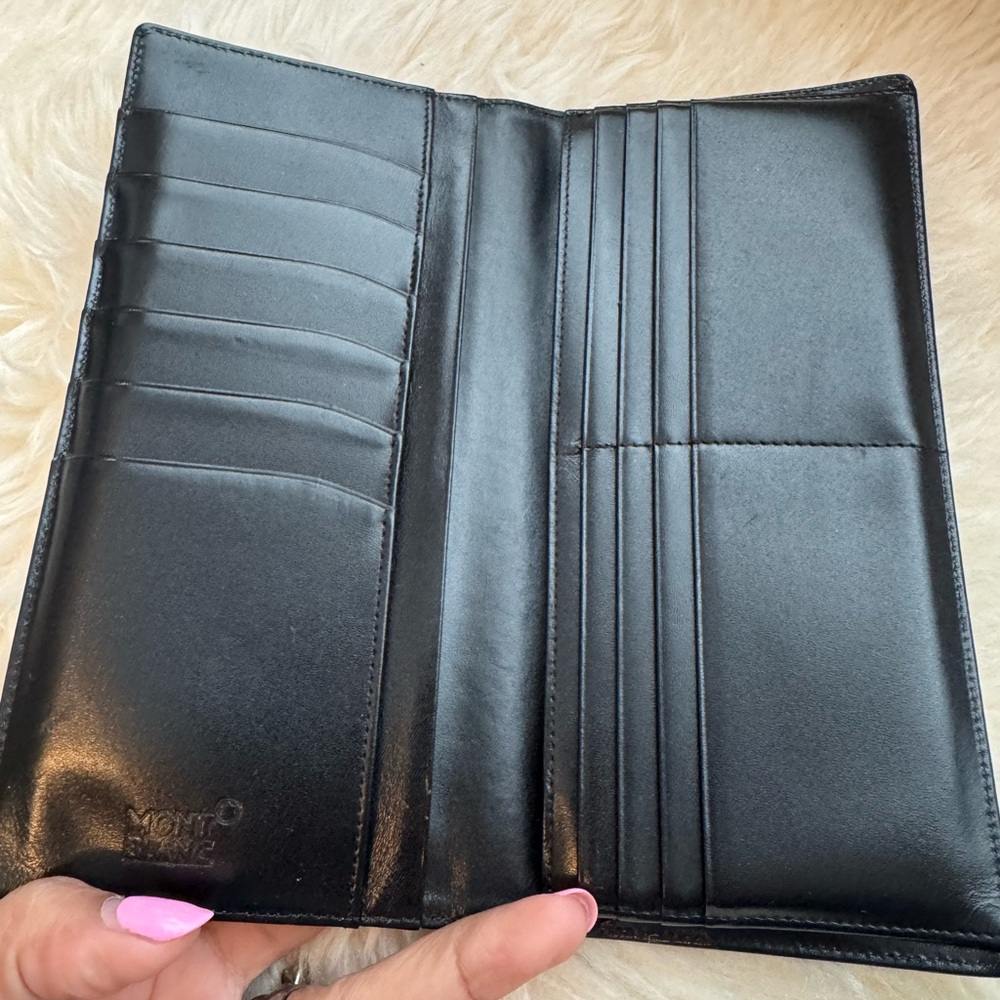Montblanc Black Leather Wallet View 2